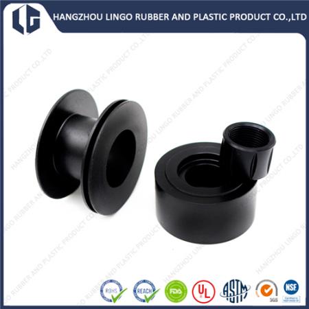 15% Graphite Filled Self-Lubricating Black PTFE CNC Machined Bushing