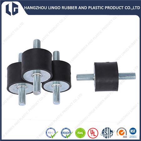 30x30 Type A Male Screw NBR Rubber Vibration Bumper