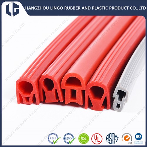 ASTM D2000 Environmentally Friendly Silicone Rubber Extrusion Bulb Seal 