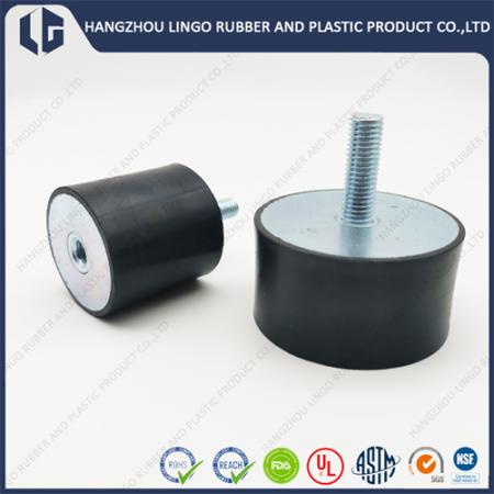 Aging Resistant Standard Size Cylindrical Stud Vibration Rubber Mounts