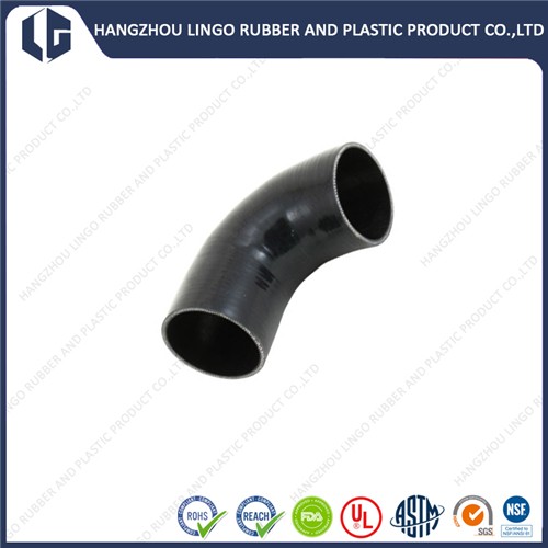 Automotive Industrial Nylon Fabric Filled Reinforced Rubber Elbow Hose