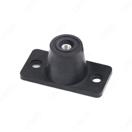 Bell Type Rubber Vibration Isolator, Anti-Vibration Rubber Mount with Base Plate for Machinery