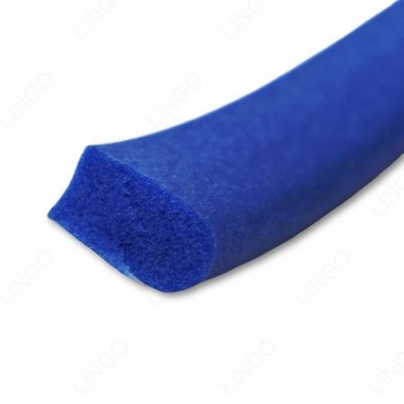 Blue Special-Shaped Foam Silicone Solid Seal Strip for Custom Sealing Applications