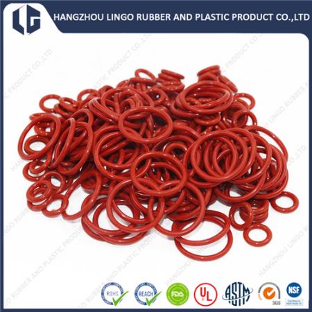 Chinese Manufacturer Heat Resistant Red Fluorsilicone FVMQ Rubber O-Ring