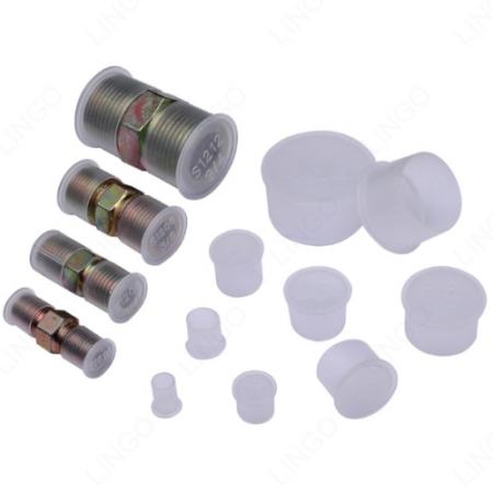 Clear Plastic Thread Cap – Push-On Dust Cover for Hydraulic Straight Connector