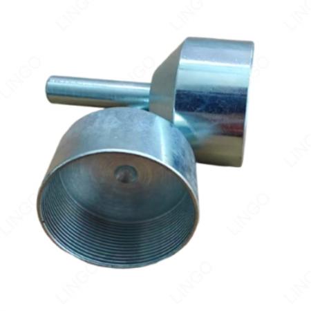 Custom High-Precision Machined Galvanized CNC Turned Threaded Female Sleeve