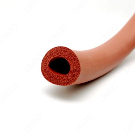 Custom Hollow Foam Silicone Tube For Industrial Oven Heating Pipe Insulation