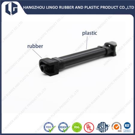 Custom Made Rubber Bonded to Plastic Parts