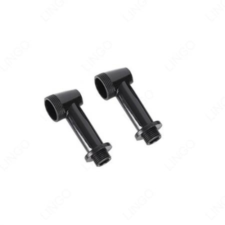 Custom Plastic Injection Molded L Type Threaded Air Guide Connector