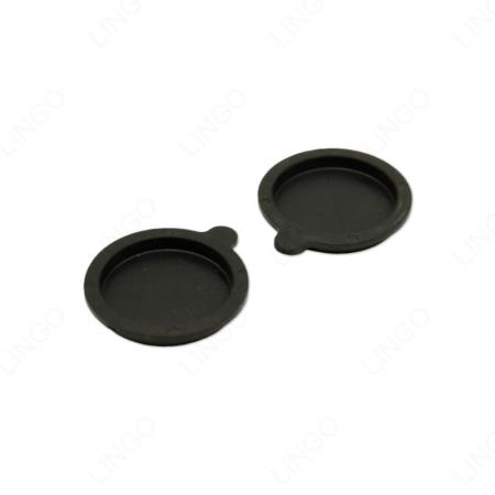 Custom Round Plastic Dust Cover With Tab – Injection Molded Panel Sealing Cap