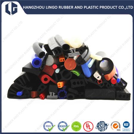 Custom Rubber Solid and Sponge Extrusion Profile Strip