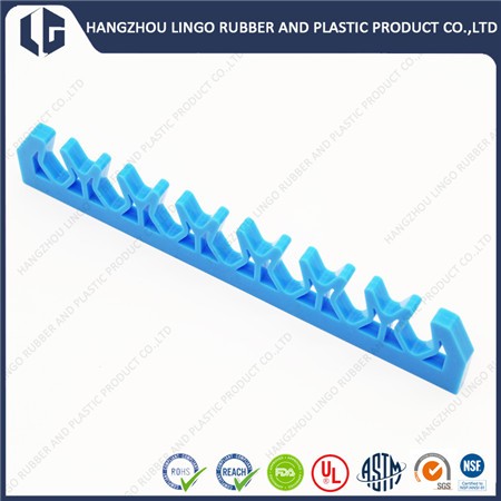 Customized Blue Color Silicone Rubber Bonded To Metal Molded Part