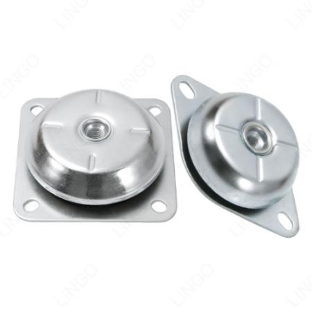 Dome Type Rubber Shock Mount, Square & Triangle Flange Anti-Vibration Isolator
