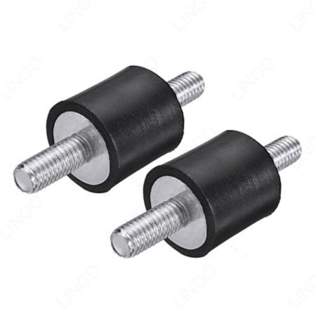 Double Stud Rubber Isolator, Shock Absorbing Foot For Fan Motor Air Compressor