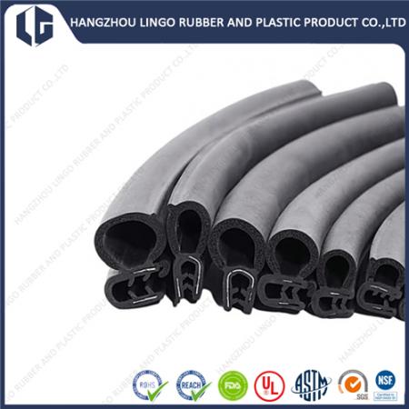 Dual Durometer Metal Insert Rubber Co-Extruded Sealing Trim