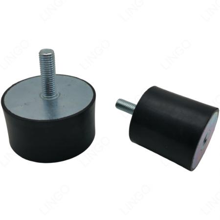 Durable Aging-Resistant Cylindrical Rubber Damper for Mechanical Vibration Buffering
