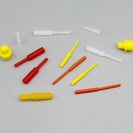 Existing toolings colored heat resistant silicone plugs for powder coating and masking