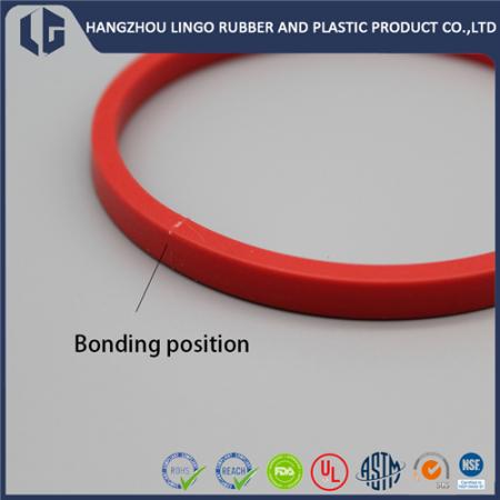 Food Grade Silicone Rubber Extruded Sealing Profile Hollow O-Ring