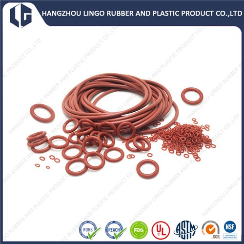 High Temperature Resistant Red FKM Rubber Sealing O-Ring
