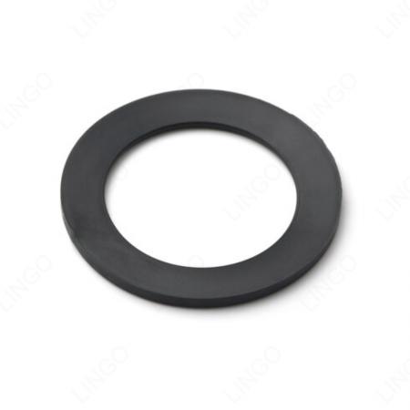 Matte Solid Rubber Flat Gasket, Universal Waterproof Shock Absorbing Flange Seal Ring
