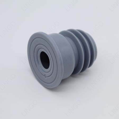 Multi-Step Barbed Silicone Reducer – Flanged Grey Hose Adapter