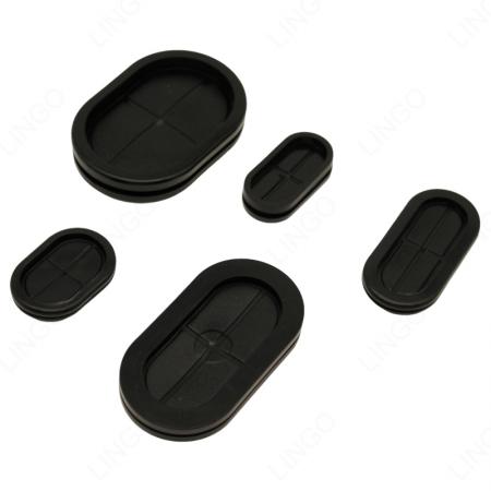 Oval Double Lip Rubber Grommet Kit – Multi-Size Double Sided Cable Seal Assortment