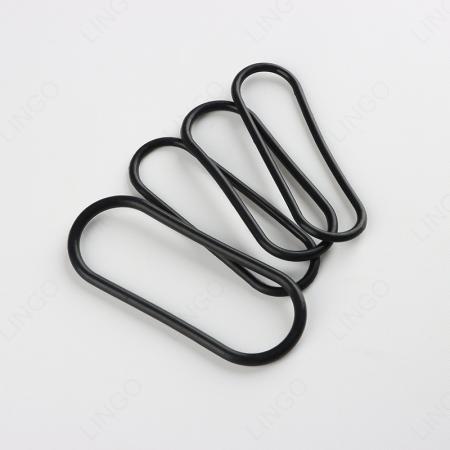 Oval Rubber Seal Ring, Long Rounded Rectangle Silicone Gasket Frame