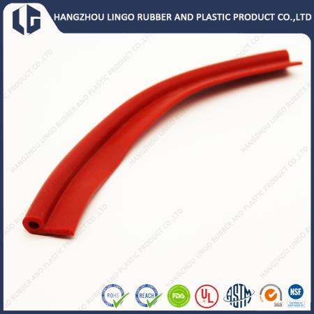 P Shape Silicone Sponge Low Density Extrusion Profile