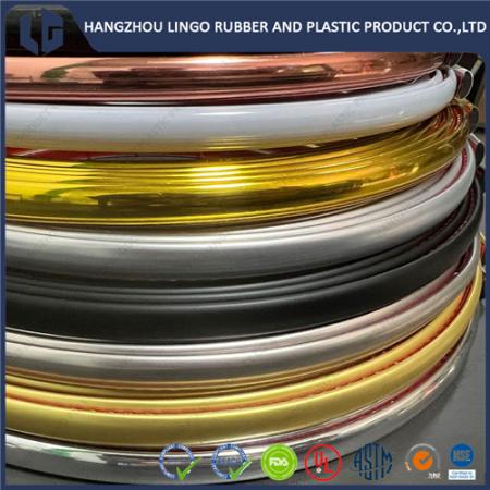 Plastic Extrusion Profile Self-Adhesive PVC Decorative Strip for Furniture 