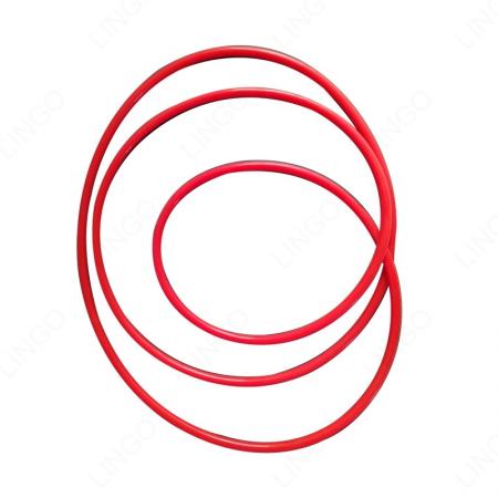 Red High Temp Silicone O-Rings, Multi-Size Round Cord Sealing Rings