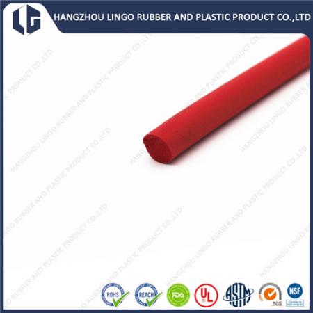 Red Silicone Sponge Cord Rubber Extrusion Strip