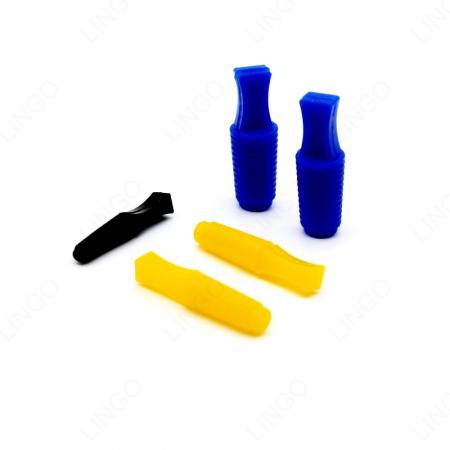 Ribbed Outer Grip Silicone Masking Plug High Temp Large Thread Hole Coating Stopper