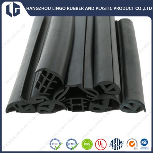 Rigid Rubber Flame Resistant UL94 EPDM Rubber Extruded Sealing Profile