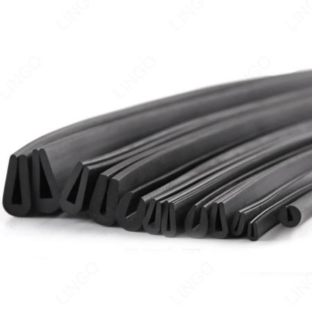 Rubber U Channel Door Edge Guard Trim – Slip-On Seal Strip