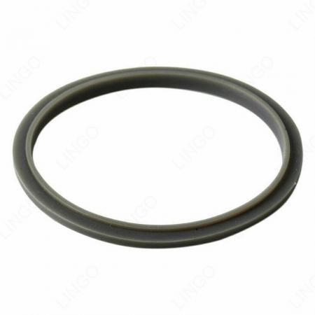 Single Inner Ridge Silicone Flat Seal Gasket, Grey Concave Groove Silicone Ring Washer
