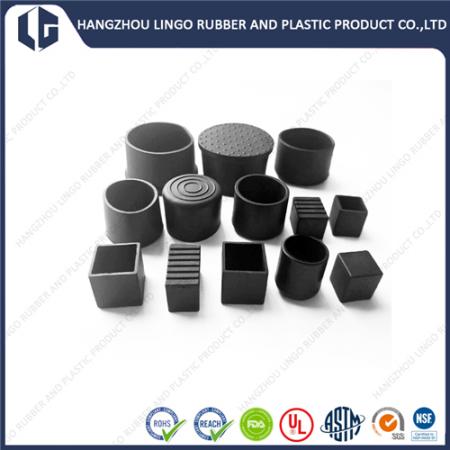 Square Round PVC Rubber Sleeve Plug Cap Anti-slip