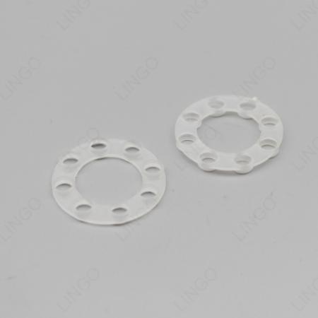 Translucent Plastic Bump Washer – Injection Molded Semi‑Transparent Spacer Ring