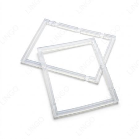 Transparent Silicone Square Frame Seal – Custom Molded Border Gasket for Equipment Sealing
