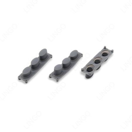 Triple Tall Button Silicone Keypad – Custom 3-Key Membrane Keypad