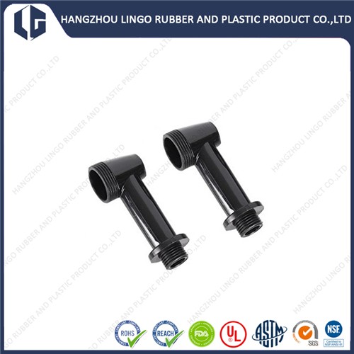 Uniform Shining Surface Black Injected ABS Plastic Joint Hose