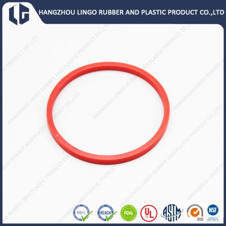 Red Color 4mm x 6mm Silicone Rubber Lunch Box Sealing