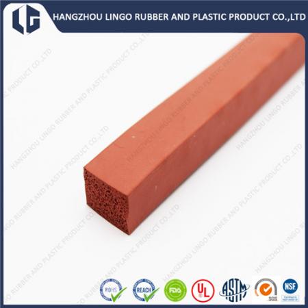 Square Shape Silicone Rubber Sponge Extrusion Strip